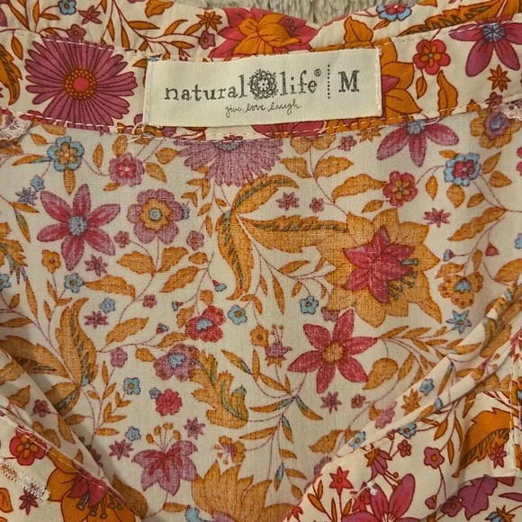 Natural Life Becca Dress with Pink and Orange - Picture 3 of 3